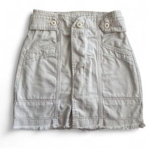 Free People Size 4 Cream Mini Skirt